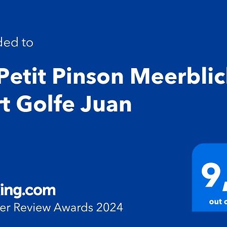 Le Petit Pinson Meerblick Port Golfe-Juan Zewnętrze zdjęcie